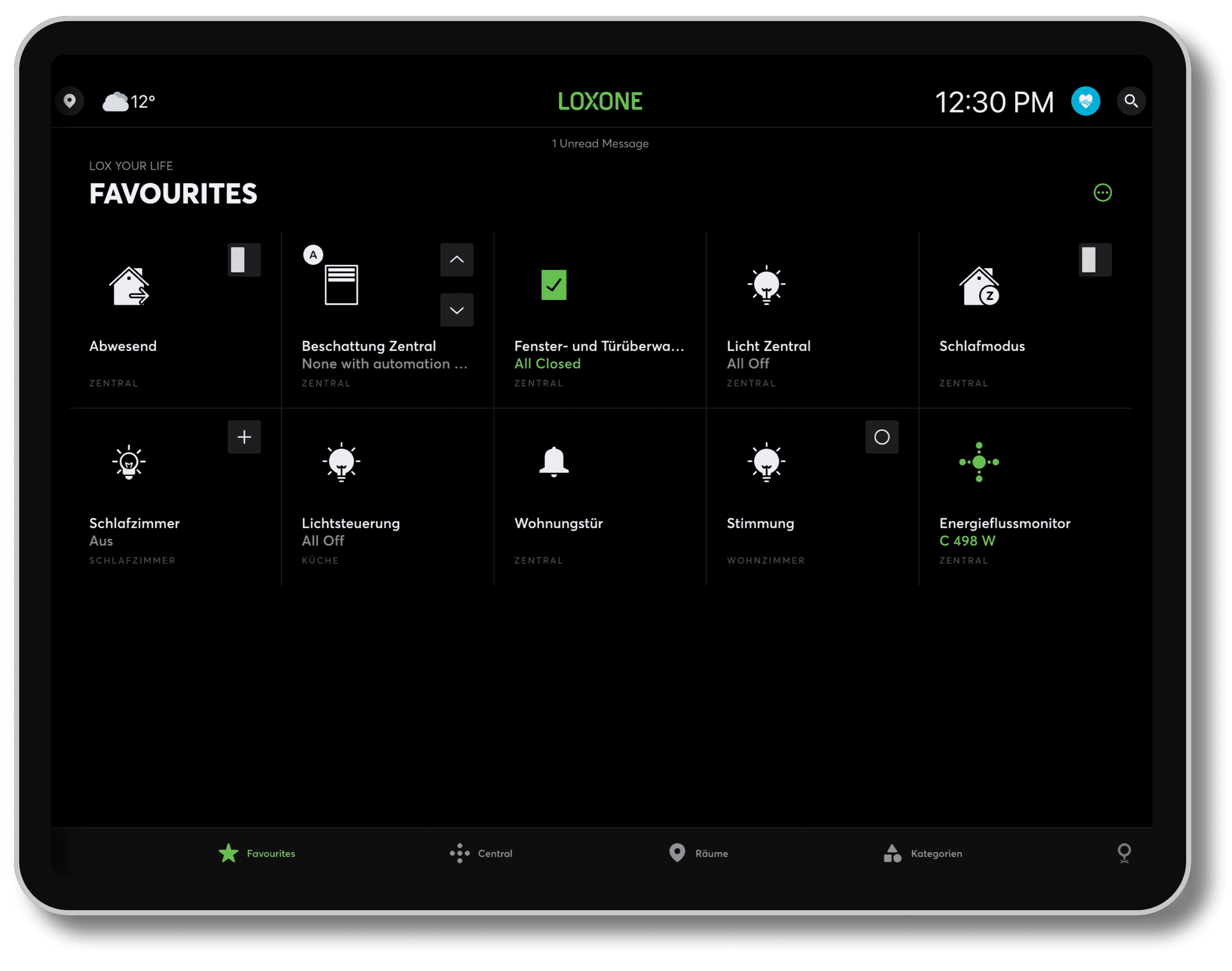 Loxone App Preview
